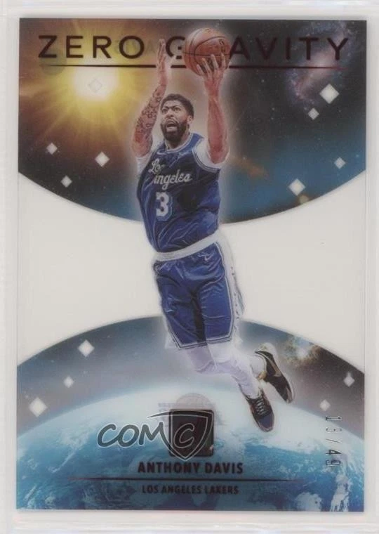 2020-21 Panini Clearly Donruss Clearly Zero Gravity Red /49 Anthony Davis #7 - Image 1 of 2
