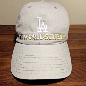 Los Angeles Dodgers Hat Cap Strap Back Tan 2017 World Series MLB Baseball 47 Men - Picture 1 of 10