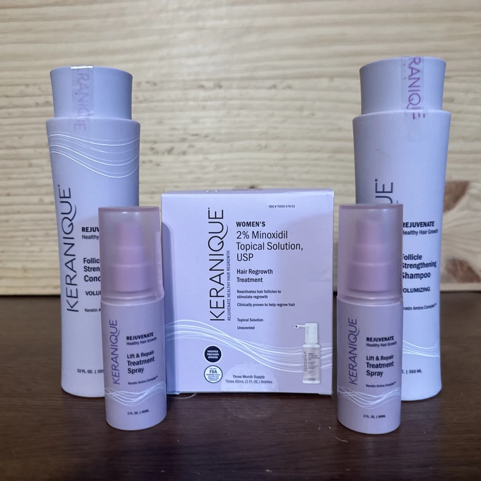 Kit de regeneración del cabello Keranique Keranique - Kit completo - Paquete de 5 Foto 1 de 3