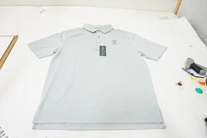 Bobby Jones Birdseye Jacquard Polo Mens Medium GREY 999A 01224296 - Picture 1 of 5