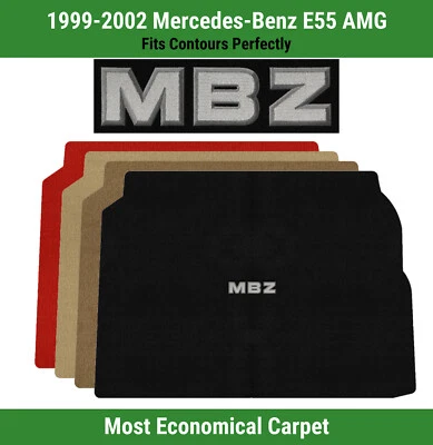 Alfombra de maletero Lloyd Velourtex para Mercedes-Benz E55 AMG '99-02 con apliques MBZ Foto 1 de 4