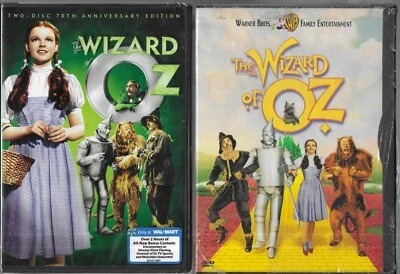 The Wizard of Oz 1939 (DVD, 1999, Snapcase) & 70th Anniv Edition Both NEW - Image 1 of 3