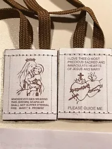 Brown Scapular 100% wool traditional - Picture 1 of 1
