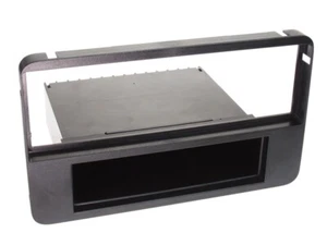 1-DIN Radioblende mit Fach Alfa Romeo 159 / Brera / Spider schwarz - Bild 1 von 1