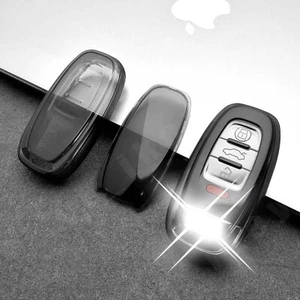 Clear TPU FOB Case Cover For Audi A4 A5 A6 A8 Q8 Q5 Remote Smart Key 3 4 Buttons - Picture 1 of 12