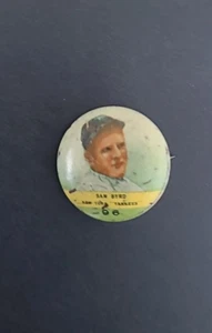 1932 Orbit Gum Pin Sam Byrd New York Yankees #96 - Foto 1 di 5