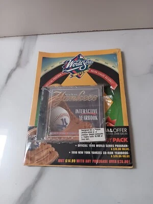 1998 MLB WORLD SERIES PROGRAM WITH INTERACTIVE YEARBOOK CD-ROM NEW - Image 1 of 3