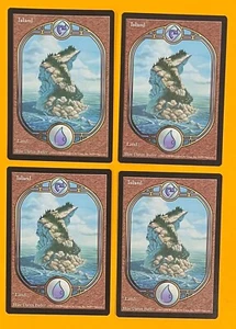 MTG ISLAND (x4) Unglued (OldManMTG 011-614) - Picture 1 of 3