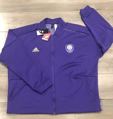 Orlando City SC MLS Soccer Adidas Purple Full Zip Track Jacket - Size XXL - Image 1 of 4
