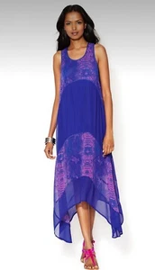 Patterson J Kincaid Violet Snake Print Midi Shift Dress Size XS - Picture 1 of 11