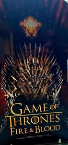 GAME OF THRONES, Fire  & Blood, Casino Slot Machine Backlit Panel Sign, 2017 - Picture 1 of 4