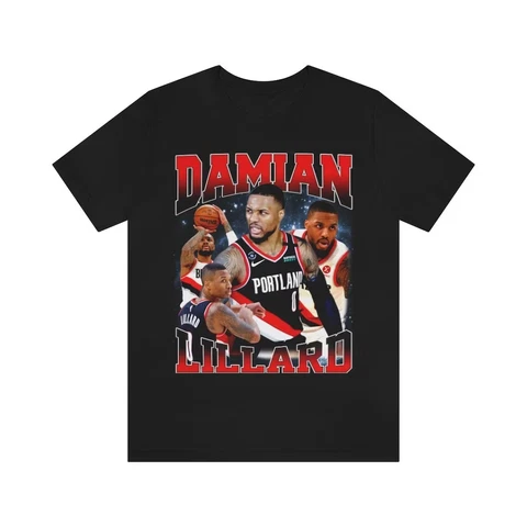 Damian Lillard Portland Trail Blazers Basketball Player Unisex T-shirt S-3XL Cover