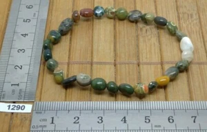 Bracelet solide JASPE OCEAN en pierre roulée naturelle qualité A import USA - Imagen 1 de 2