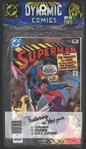 DC Dynamic Comics 3 Pack B-4 Superman 322/Aquaman 61/Black Lightining 8 Sealed - Picture 1 of 2