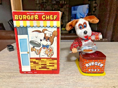 " BURGER CHEF"made by "Y" COMPANY, JAPAN in 50s with ORIGINAL BOX Working - Image 1 of 4
