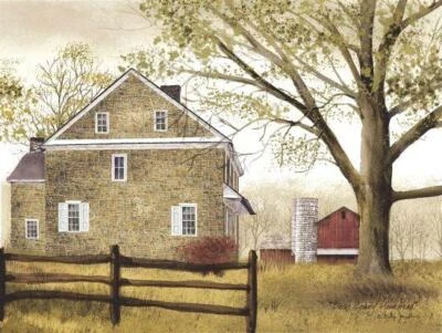 Art Print, Framed or Plaque by Billy Jacobs - Bucks County Homestead - BJ113 - Image 1 of 4