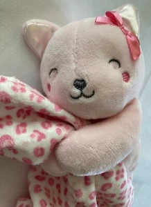 Carters Child Of Mine Lovey | Blanket “Mommy’s Cutie” Pink | Leopard | Kitty Cat - Picture 1 of 7