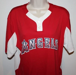 Camiseta deportiva de béisbol MLB Anaheim Angels Majestic Cool Base juvenil XL roja - Imagen 1 de 4