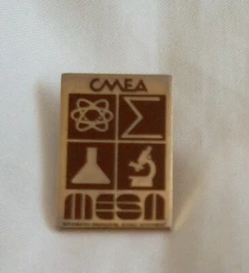 Vintage MESA Lapel Pin Pinback  CMEA Math Science Engineering Achievement  - Picture 1 of 5