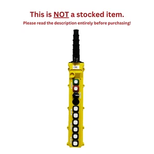 DUCT-O-WIRE L SERIES 10-BUTTON TWO-SPEED PENDANT WITH MOMENTARY - L10-D-2A - Picture 1 of 4