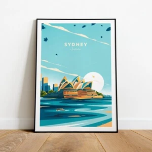 Australia, Sydney Traditional Travel 50x70cm Poster Premium Quality - Foto 1 di 1