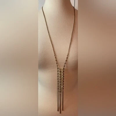 Bella Jack Gold Beaded Long Necklace Tassel - Image 1 of 4