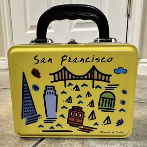 "Fiambrera metálica vintage coleccionable Luke-A-Tuke San Francisco 6""" - Imagen 1 de 11