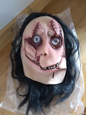 Creepypasta Screen Stalker Halloween Latex Mask - Image 1 of 4