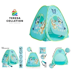 Bluey Set 3 Pezzi Adventure Slumber,Tenda da Gioco Pop-Up,Cuscino e Torcia,Divertimento... - Foto 1 di 7
