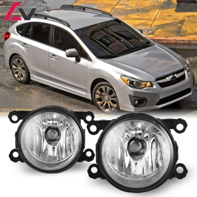 For Subaru Impreza 2012-2018 Clear Pair Bumper Fog Lights Replacement Lamps L+R - Image 1 of 4