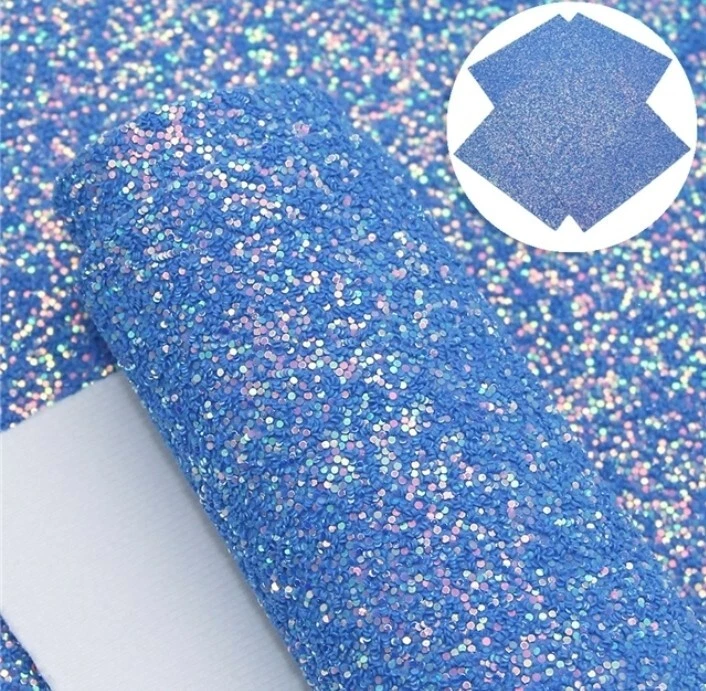 SÁBANA DE CUERO SINTÉTICO Gruesa Brillo 8" x 12" Fieltro Trasero 1089691 Lujo Azul Foto 1 de 1