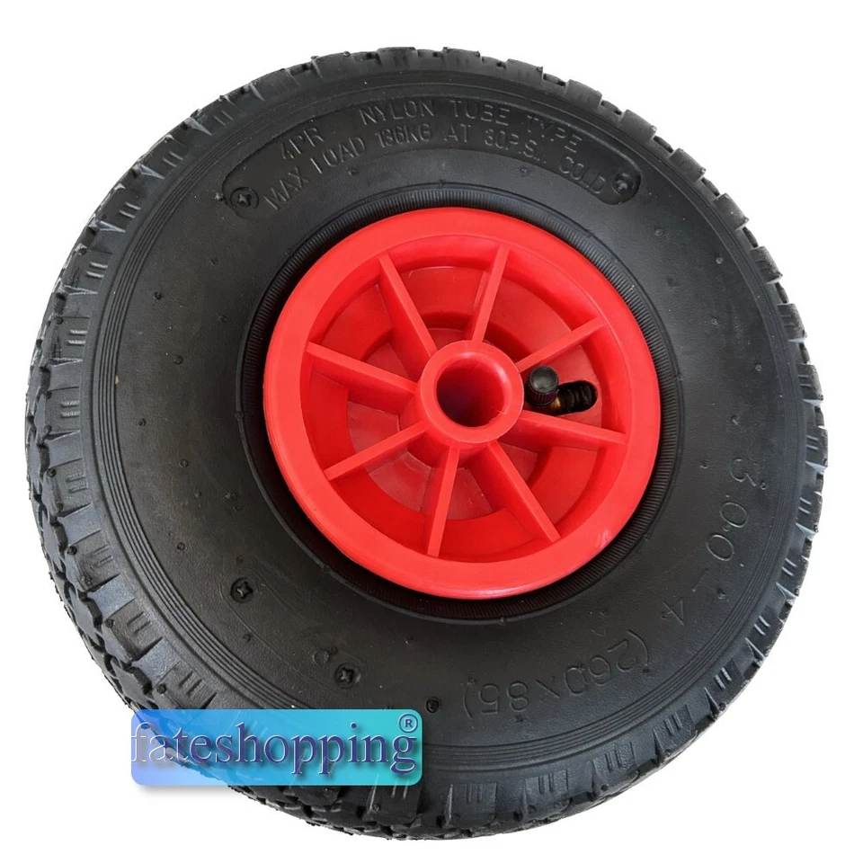 Ruota per carrello portapacchi Gomma con camera d'aria Senza Cuscinetto ø 260x85 - Immagine 1 di 1