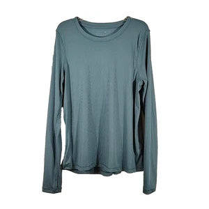 Maglione donna Danskin Small S atletico top fori pollice manica lunga blu - Foto 1 di 6