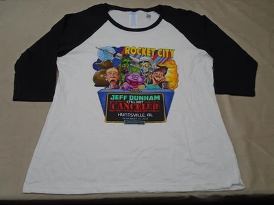 Jeff Dunham Still Not Cancelled 2023 Huntsville Alabama Raglan Shirt XL Walter - Image 1 of 4