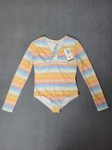 BILLABONG Blissed Out Girls One Piece Swimsuit Long Sleeve Girls Size 12 - Picture 1 of 8