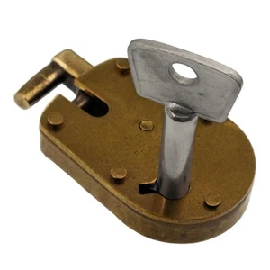 WORMALD Brass Gas Corporation 1⅞" METER LOCK - with NEW Key - ref.P729 - Picture 1 of 11