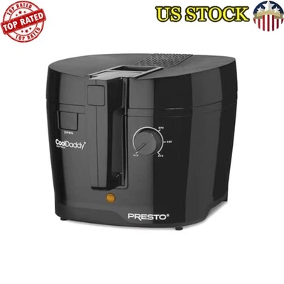 Freidora Cool Touch Termostato Ajustable Cubierta de Bloqueo Filtro de Aceite Cocina Nuevo Foto 1 de 4