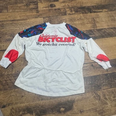 Camiseta deportiva vintage de ciclismo de manga larga de ciclista de California para hombre XL Foto 1 de 4