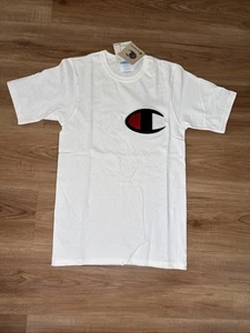Champion Vintage Big C Patch Logo Shirt Men's Size XS, NWT - Picture 1 of 5