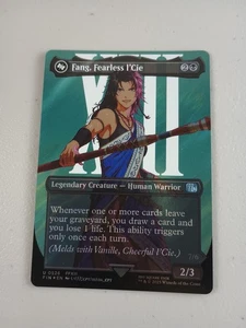 MTG Fang, Fearless l'Cie (Borderless) (Surge Foil) Final Fantasy Magic NM - Picture 1 of 2