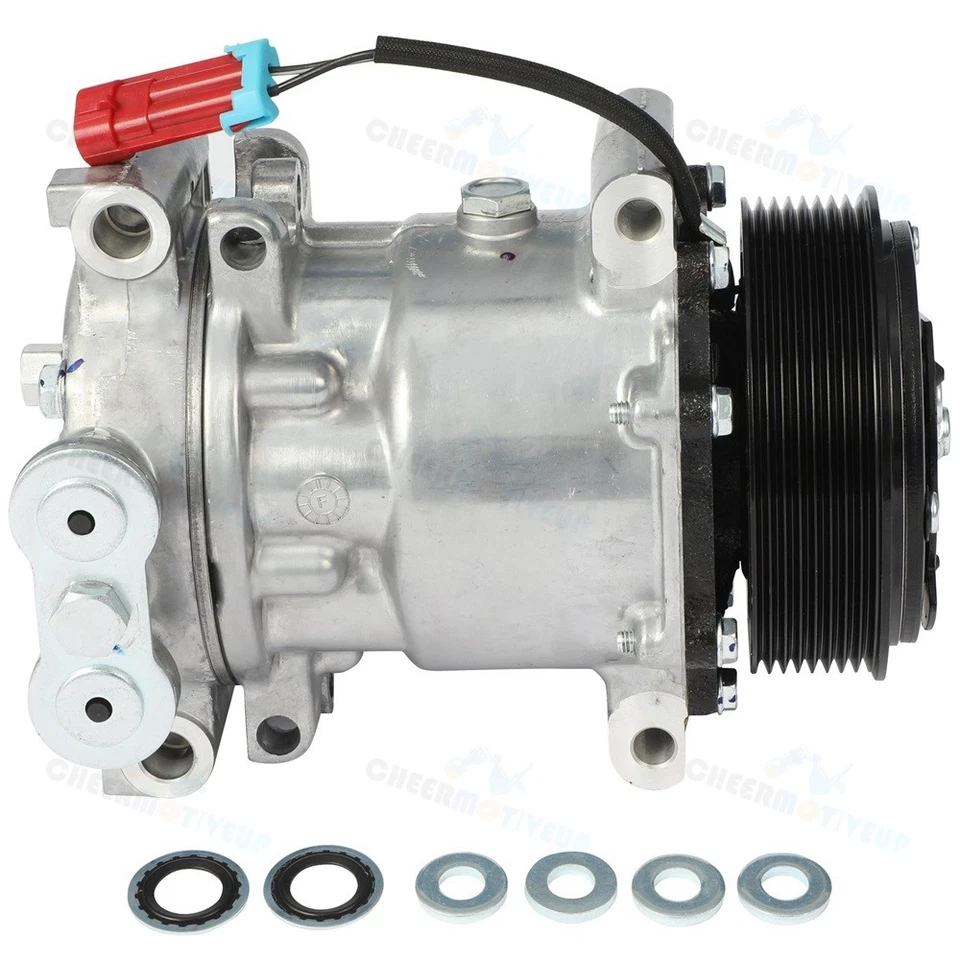 Compresor de aire acondicionado con embrague para Chevrolet T6500 T8500 GMC T6500 T7500 Isuzu FTR Foto 1 de 4