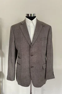 John Varvatos Star USA Three Button Blazer Linen Wool Sport Coat Jacket Size 46R - Picture 1 of 11