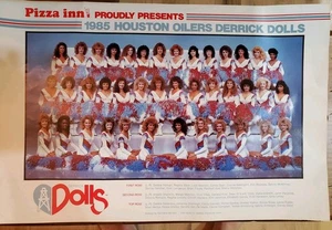 HOUSTON OILERS DERRICK PUPPEN 1985 TEAM 18x12 POSTER - Bild 1 von 3