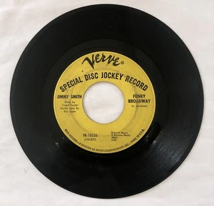Jimmy Smith - Funky Broadway / Respect 45 RPM Verve Records 7” - Picture 1 of 2