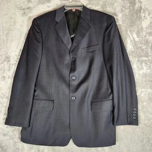 Pierre Cardin Blazer Men's 40R Blue Navy Sport Coat Wool - Picture 1 of 13