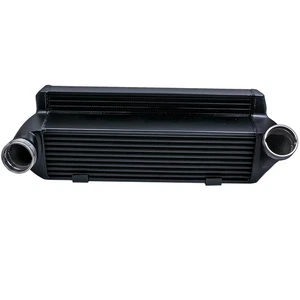 Front Mount Intercooler For BMW 3 Series E82 E90 / E91 / E92 / E93 335(x)i Black - Picture 1 of 17