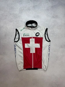 Assos Cycling Vest Windstopper Swiss Team Cornercard Skoda Vaudoise Mens Size L - Picture 1 of 15