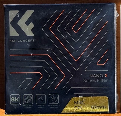 K&F Concept CIRCULAR POLARIZER 67 mm Filter NEW - Image 1 of 2