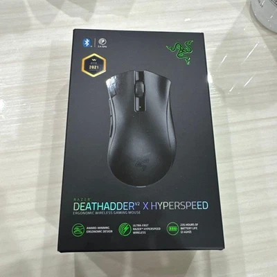 Razer DeathAdder V2 X Hyperspeed Wireless Bluetooth Ergonomic Mouse 7 Buttons - Image 1 of 4