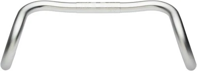 Manillar de aluminio Nitto Randonneur 42 cm 25,4 mm plateado con barrido ascendente y Foto 1 de 2